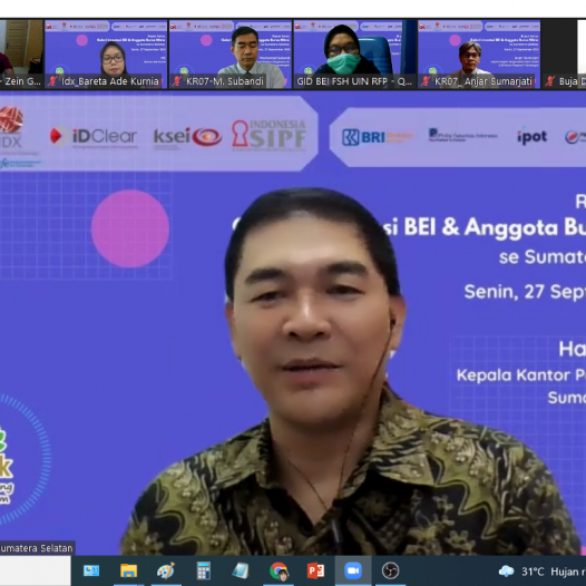 Rapat Kerja GI BEI & Anggota Bursa Mitra se-Sumatera Selatan
