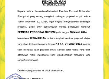 Ujian Proposal Skripsi TA. 2023/2024