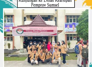 Kunjungan ke DInas Kearsipan Pemprov SUMSEL