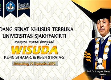 Wisuda ke-45 Program Strata 1 dan ke-24 Program Strata 2 Universitas Sjakhyakirti